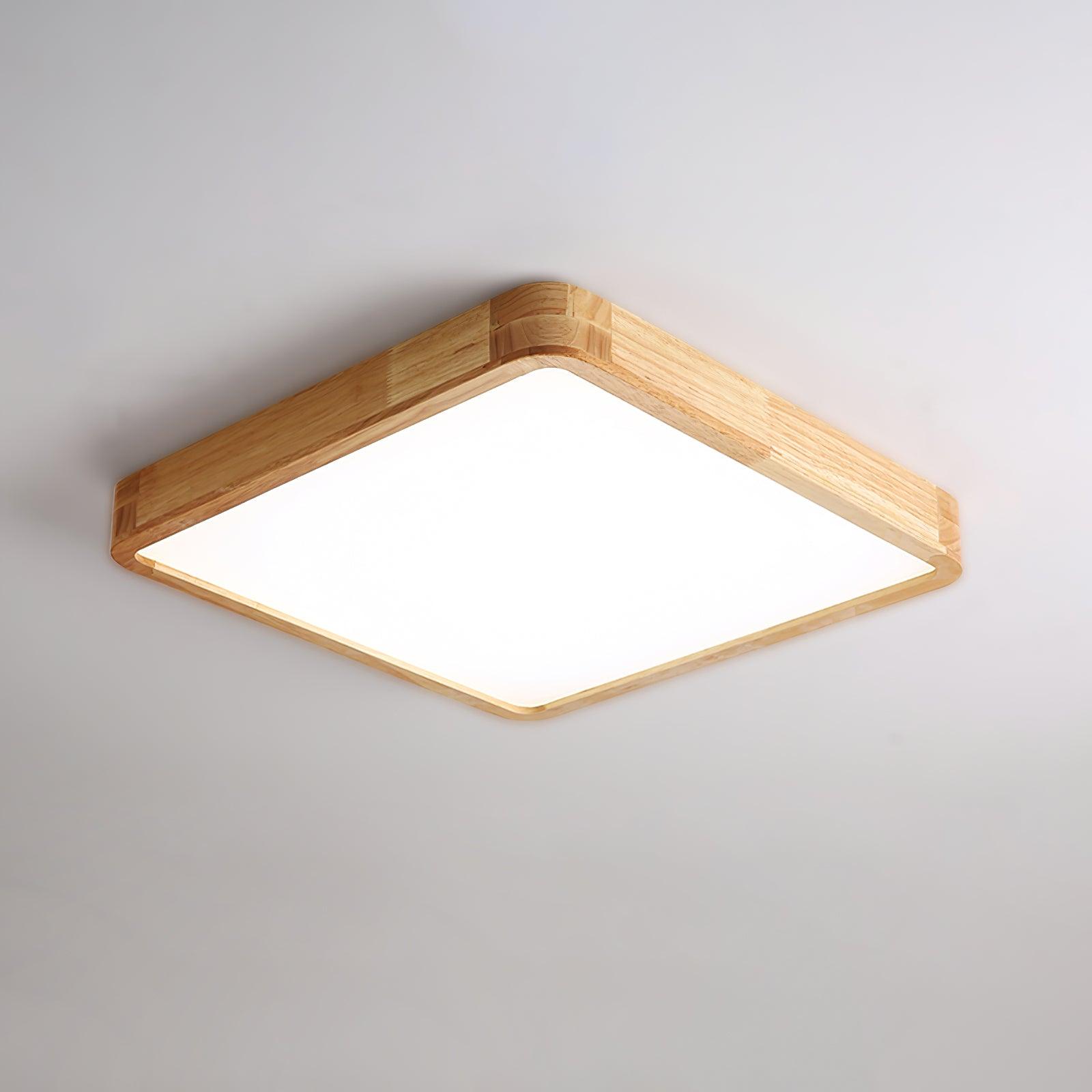 Hano Holz-Deckenleuchte im geometrischen Design