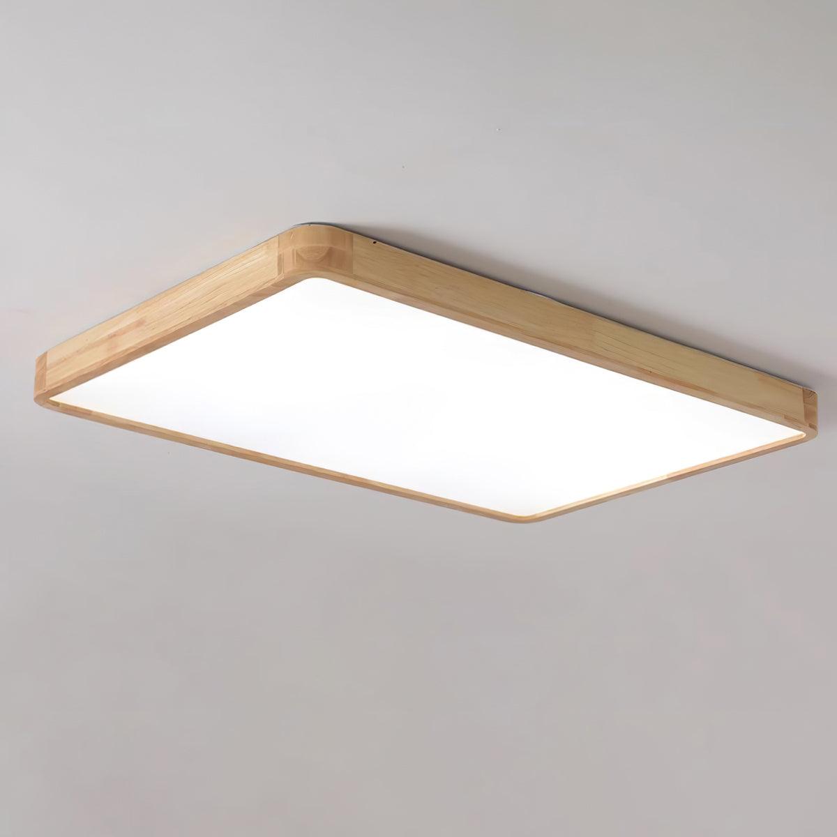 Lustra Deckenleuchte Holz Geometrisch LED-Letslighting