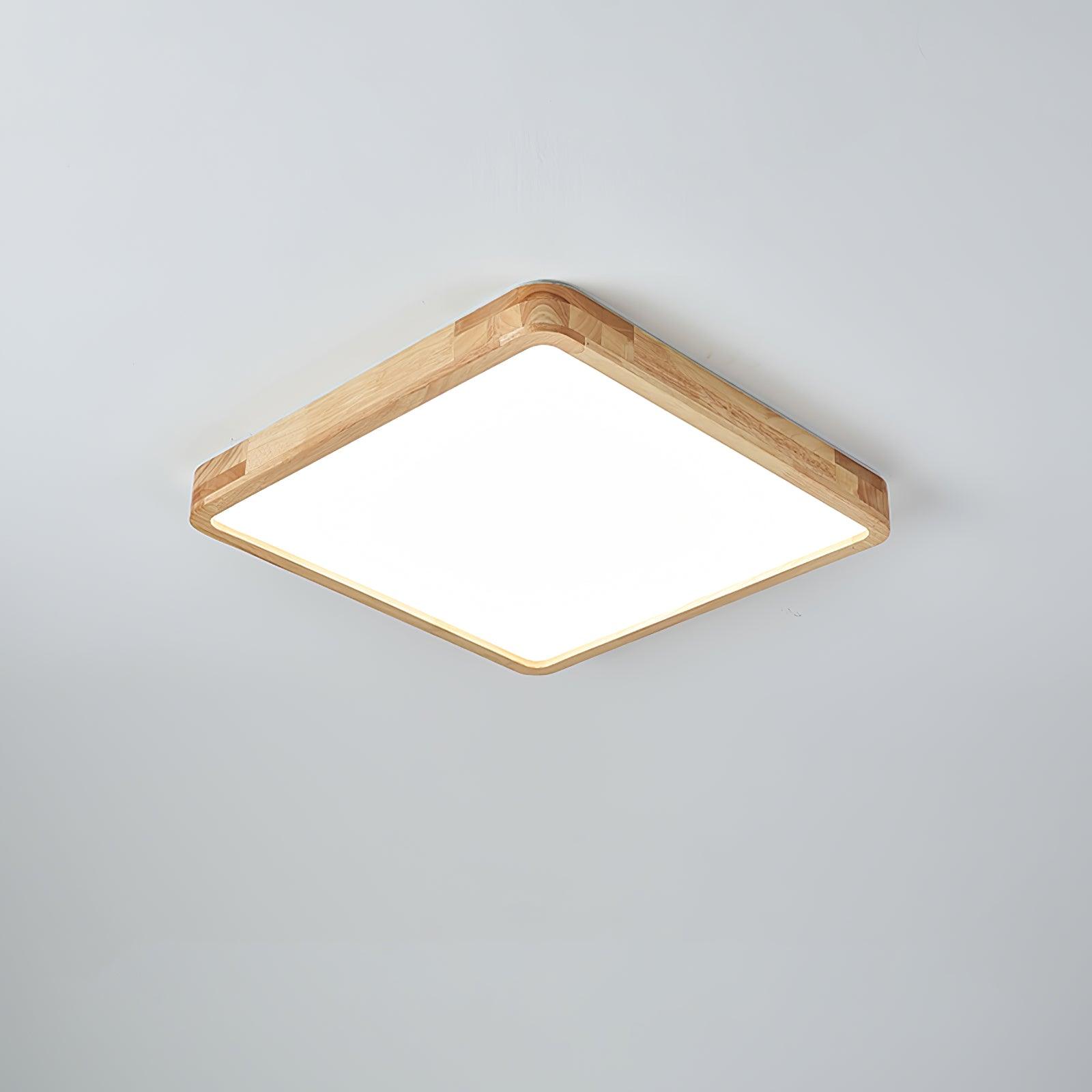 Hano Holz-Deckenleuchte im geometrischen Design