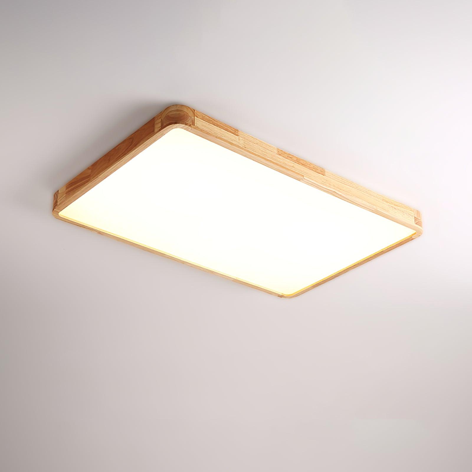 Hano Holz-Deckenleuchte im geometrischen Design
