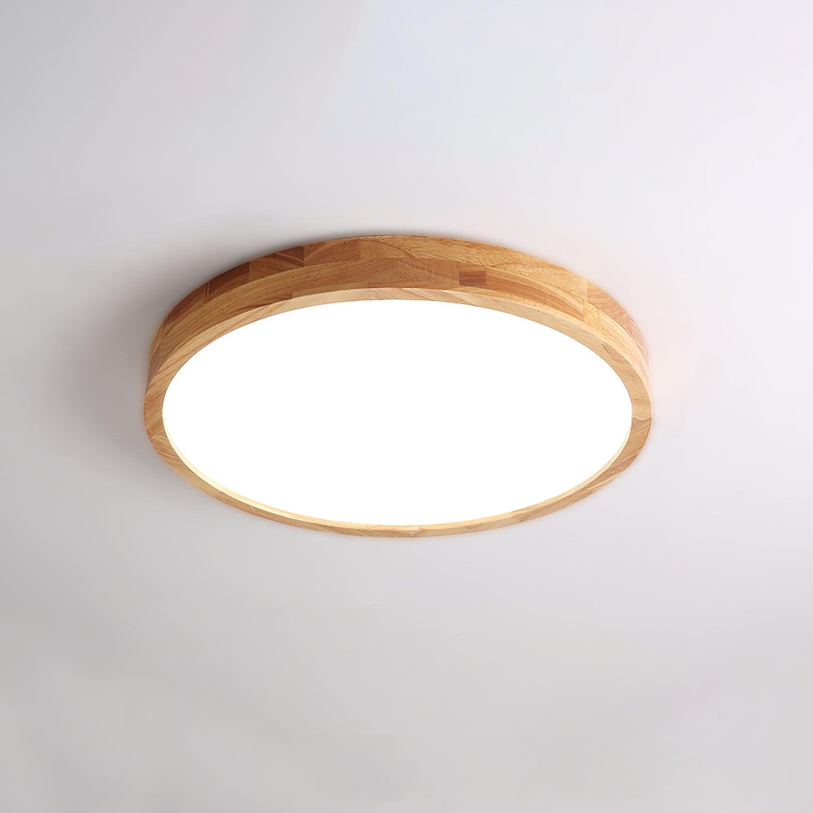 Hano Holz-Deckenleuchte im geometrischen Design