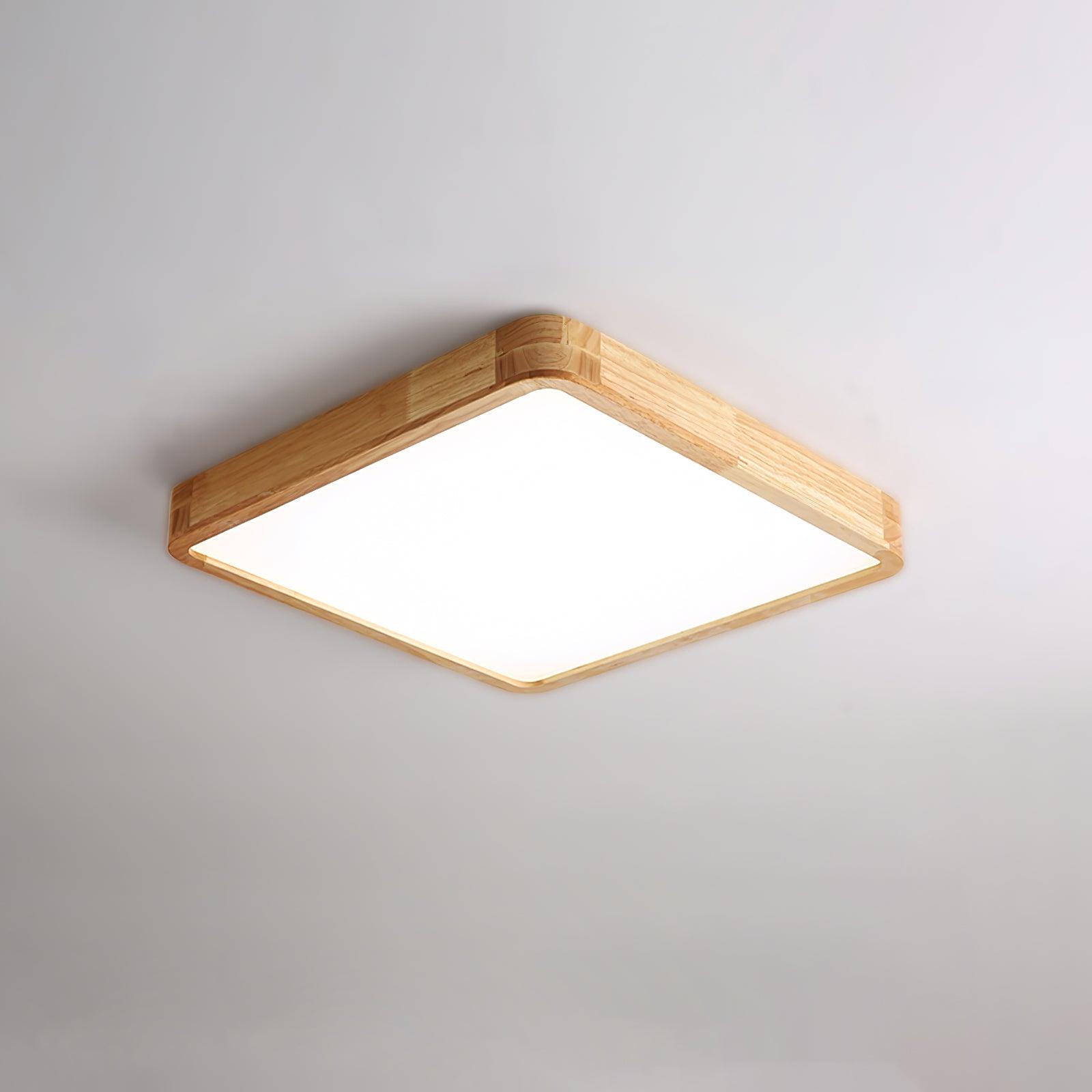 Hano Holz-Deckenleuchte im geometrischen Design