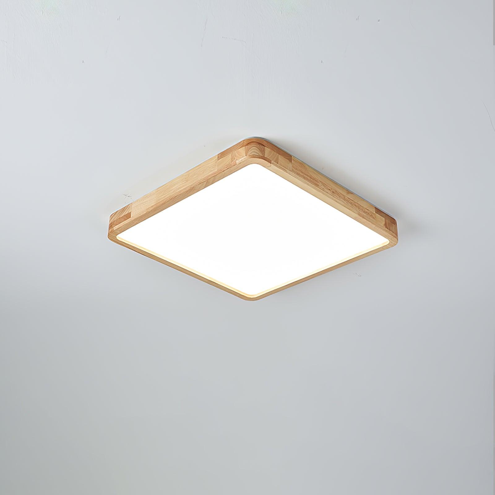 Hano Holz-Deckenleuchte im geometrischen Design