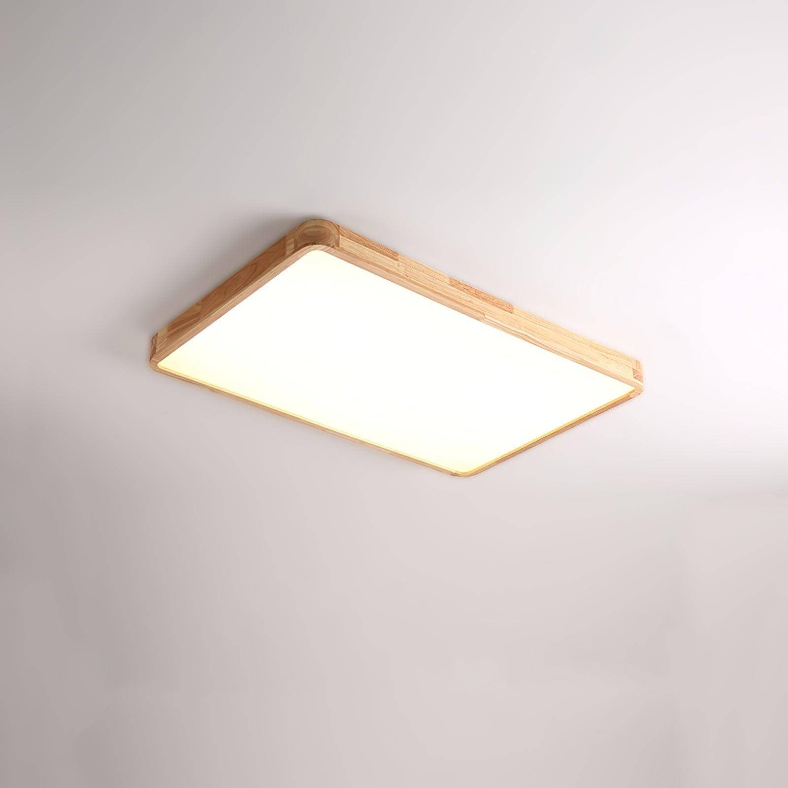 Hano Holz-Deckenleuchte im geometrischen Design
