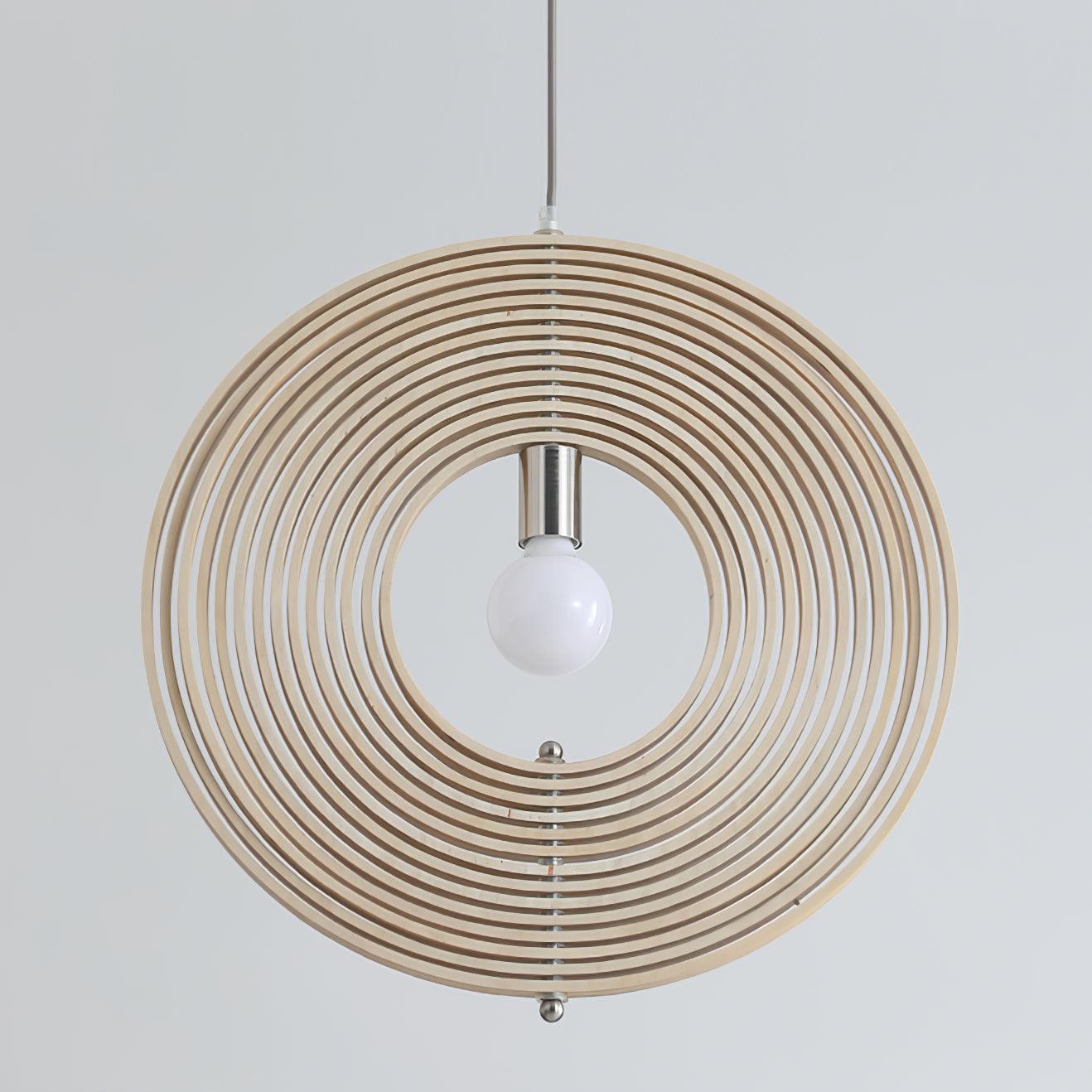 Pendelleuchte Holzringe Kugel Organisch Minimalistisch-Letslighting