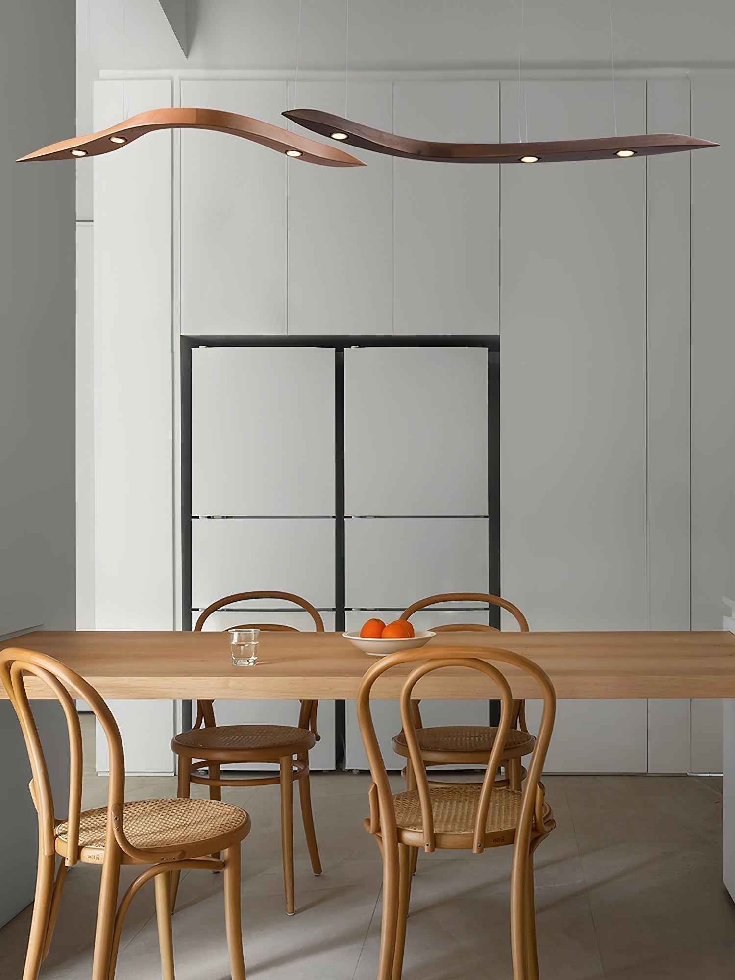 Flow Minimalistische Holz Pendelleuchte-Letslighting