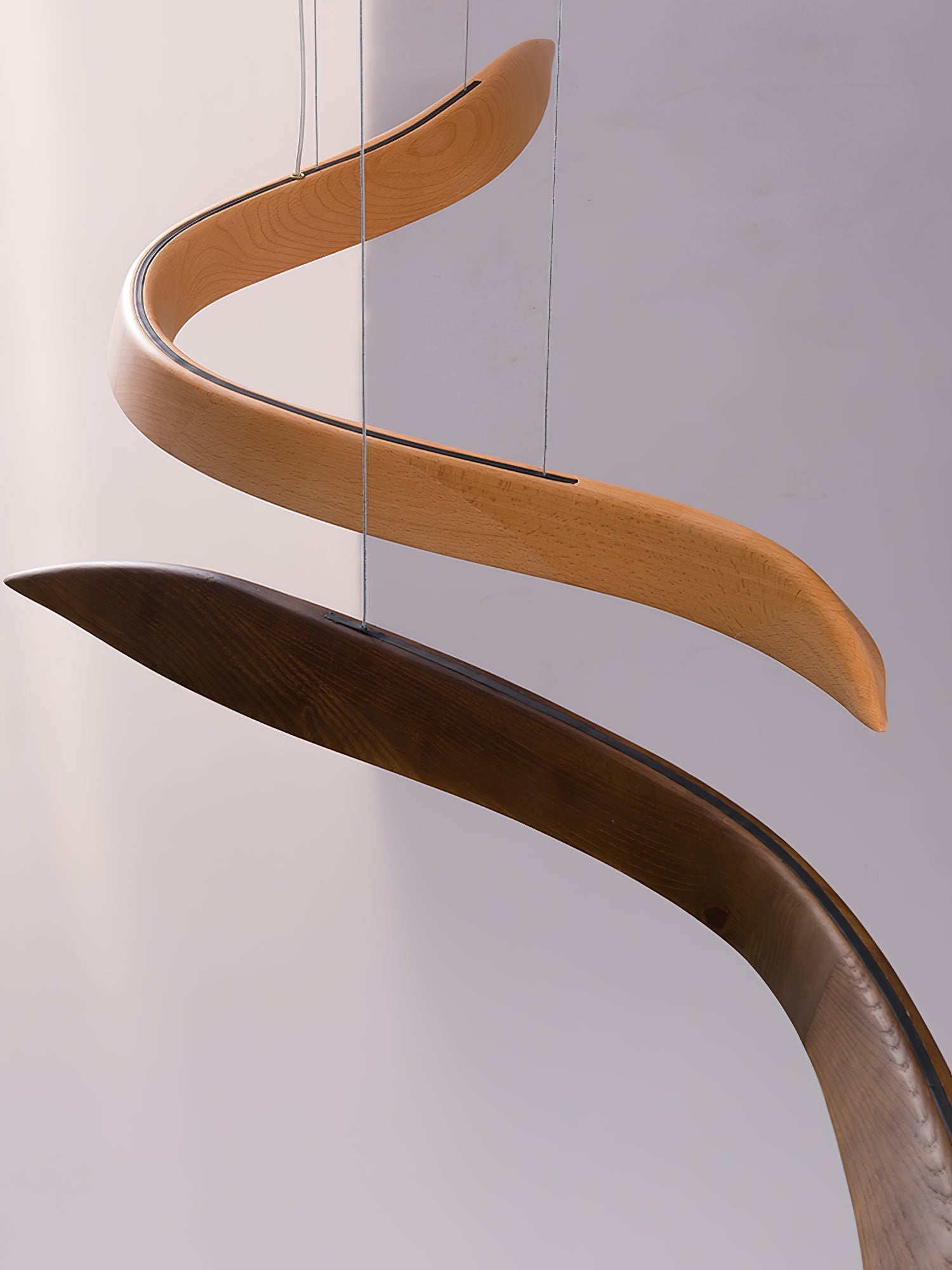 Flow Minimalistische Holz Pendelleuchte-Letslighting