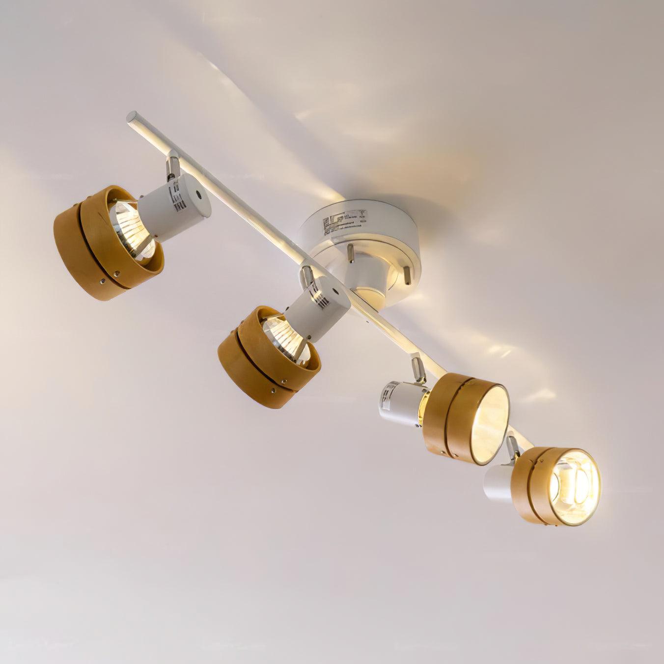 Elsorila Eleganz Verstellbar Spot Holz Deckenleuchte-Letslighting