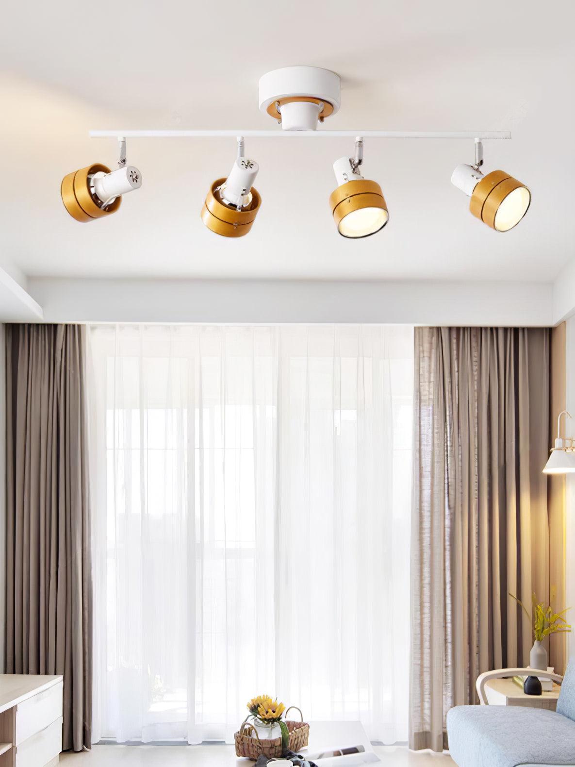 Elsorila Eleganz Verstellbar Spot Holz Deckenleuchte-Letslighting
