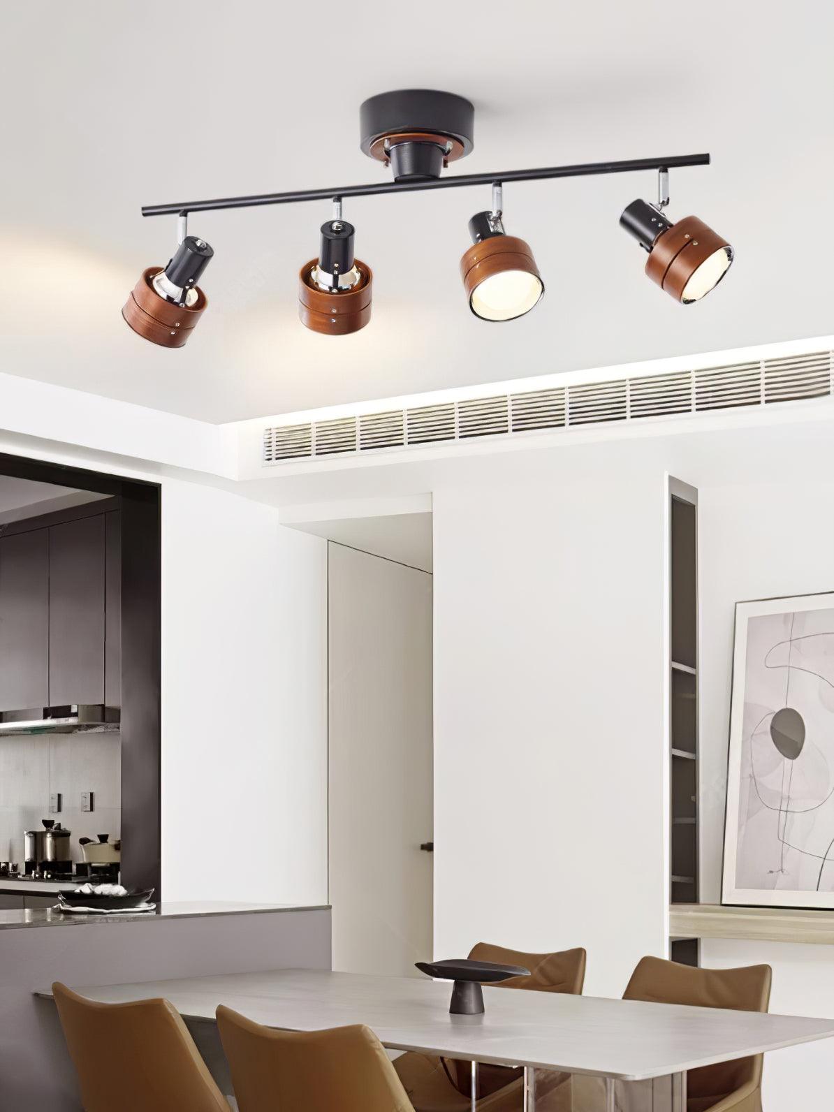 Elsorila Eleganz Verstellbar Spot Holz Deckenleuchte-Letslighting