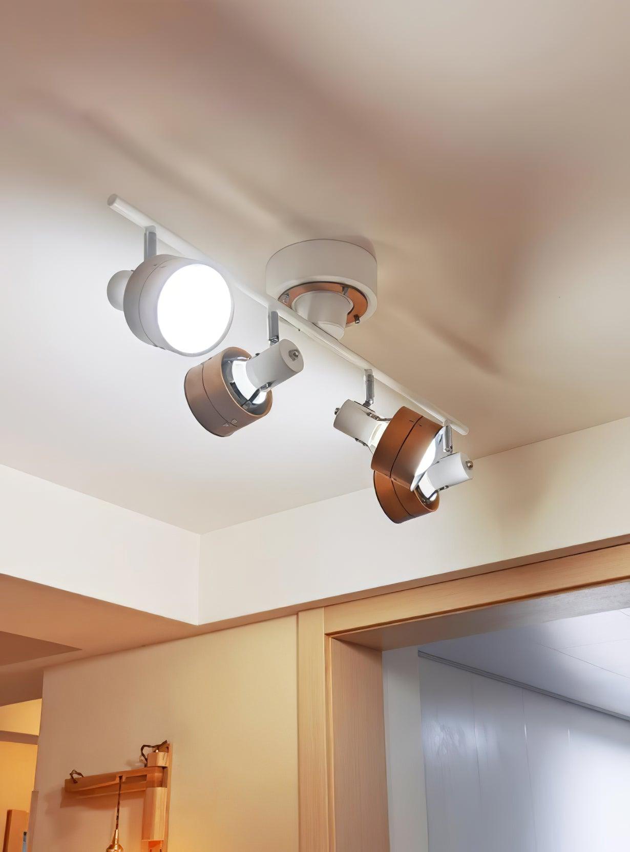 Elsorila Eleganz Verstellbar Spot Holz Deckenleuchte-Letslighting