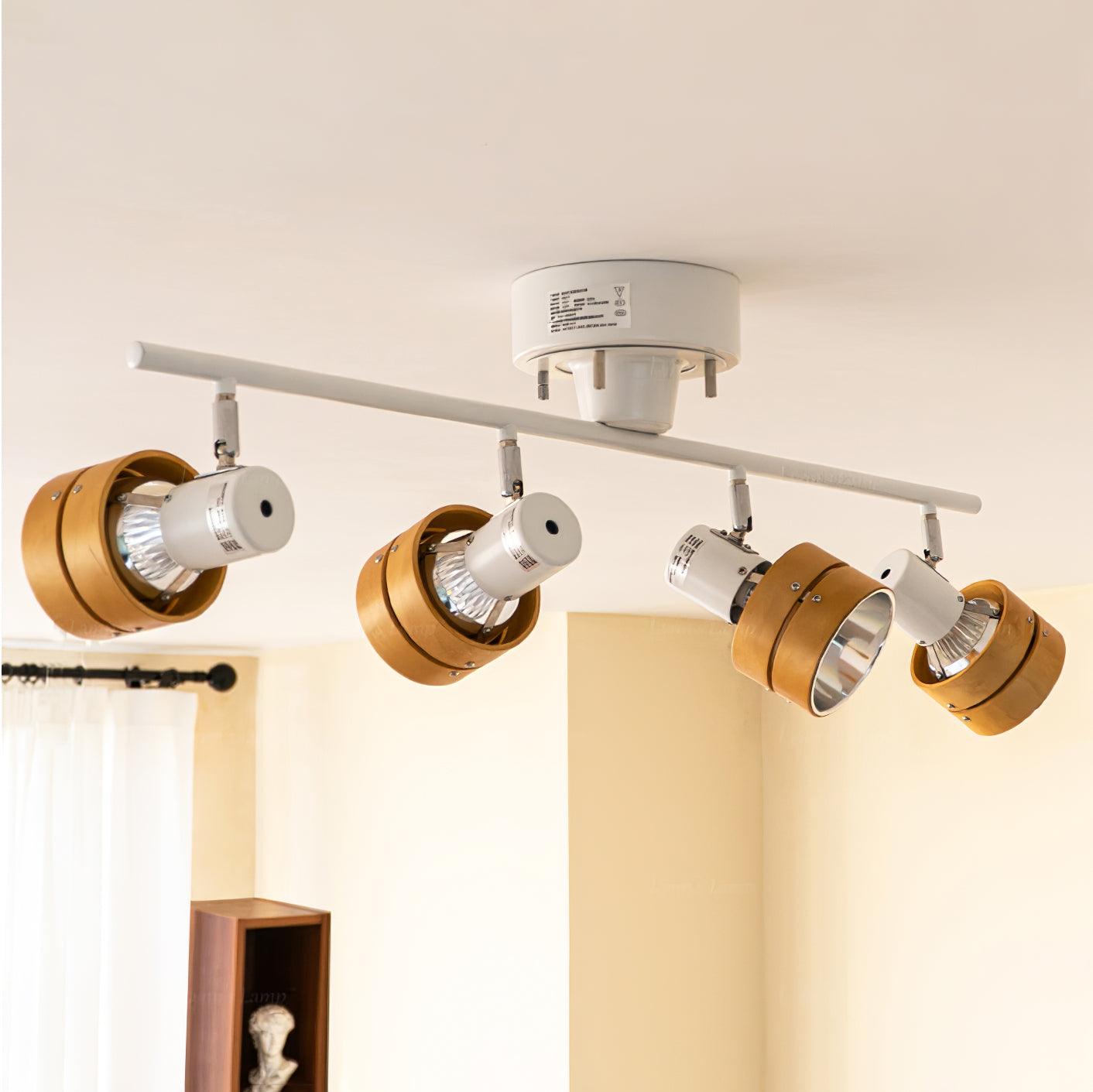 Elsorila Eleganz Verstellbar Spot Holz Deckenleuchte-Letslighting