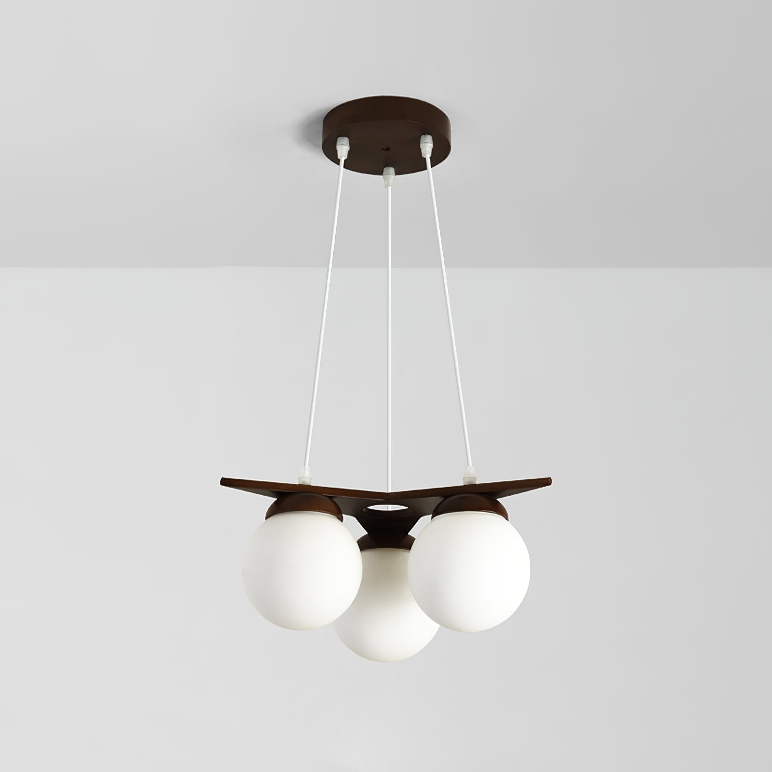 Zothaus Stern-Glas-Holz-Kronleuchter-Letslighting