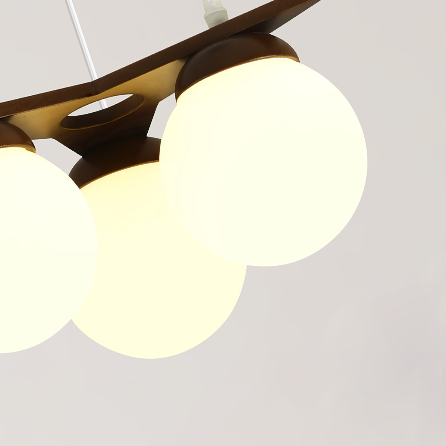 Zothaus Stern-Glas-Holz-Kronleuchter-Letslighting