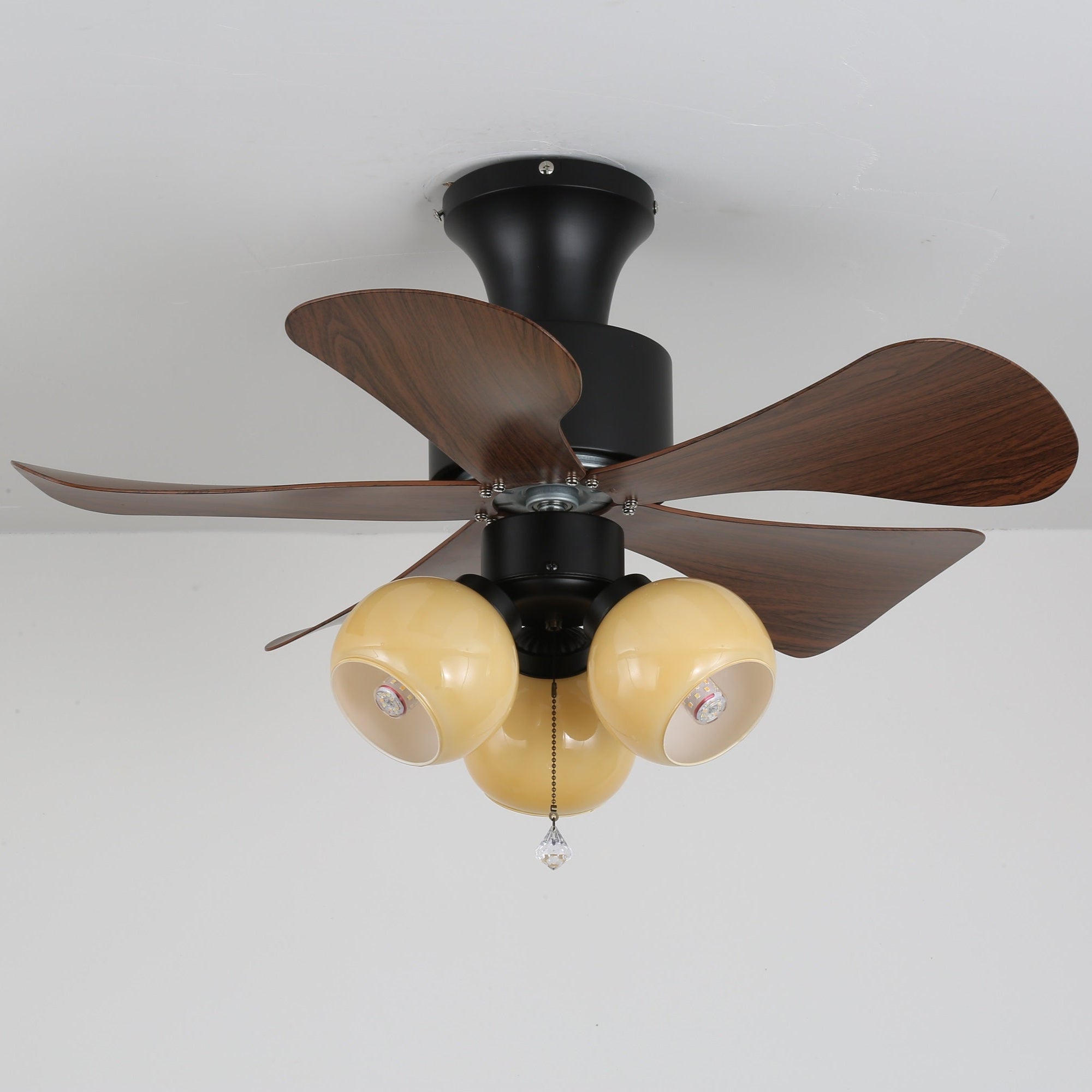 Lunara Vintage Holz Deckenventilatorlampe