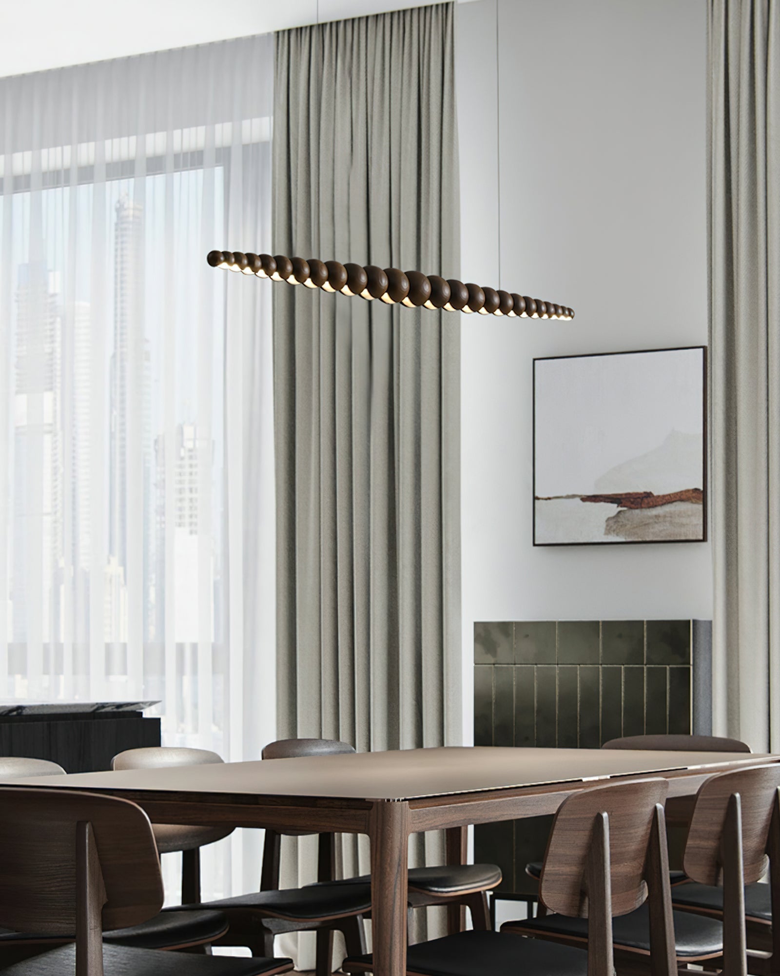 Orlanre Holz Minimalistisch Pendelleuchte-Letslighting