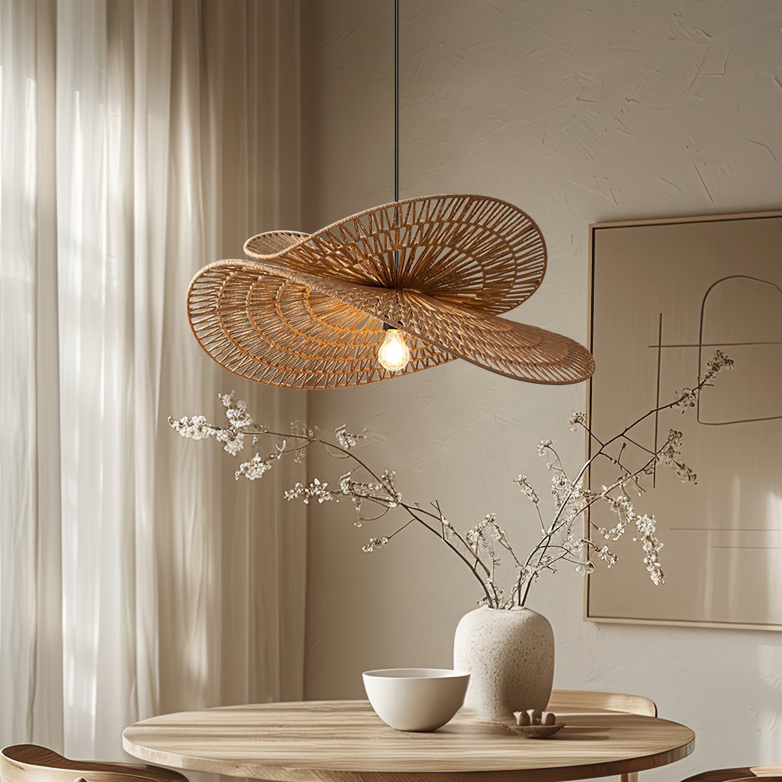 Avelora Hanfseil Traditionell Pendelleuchte-Letslighting