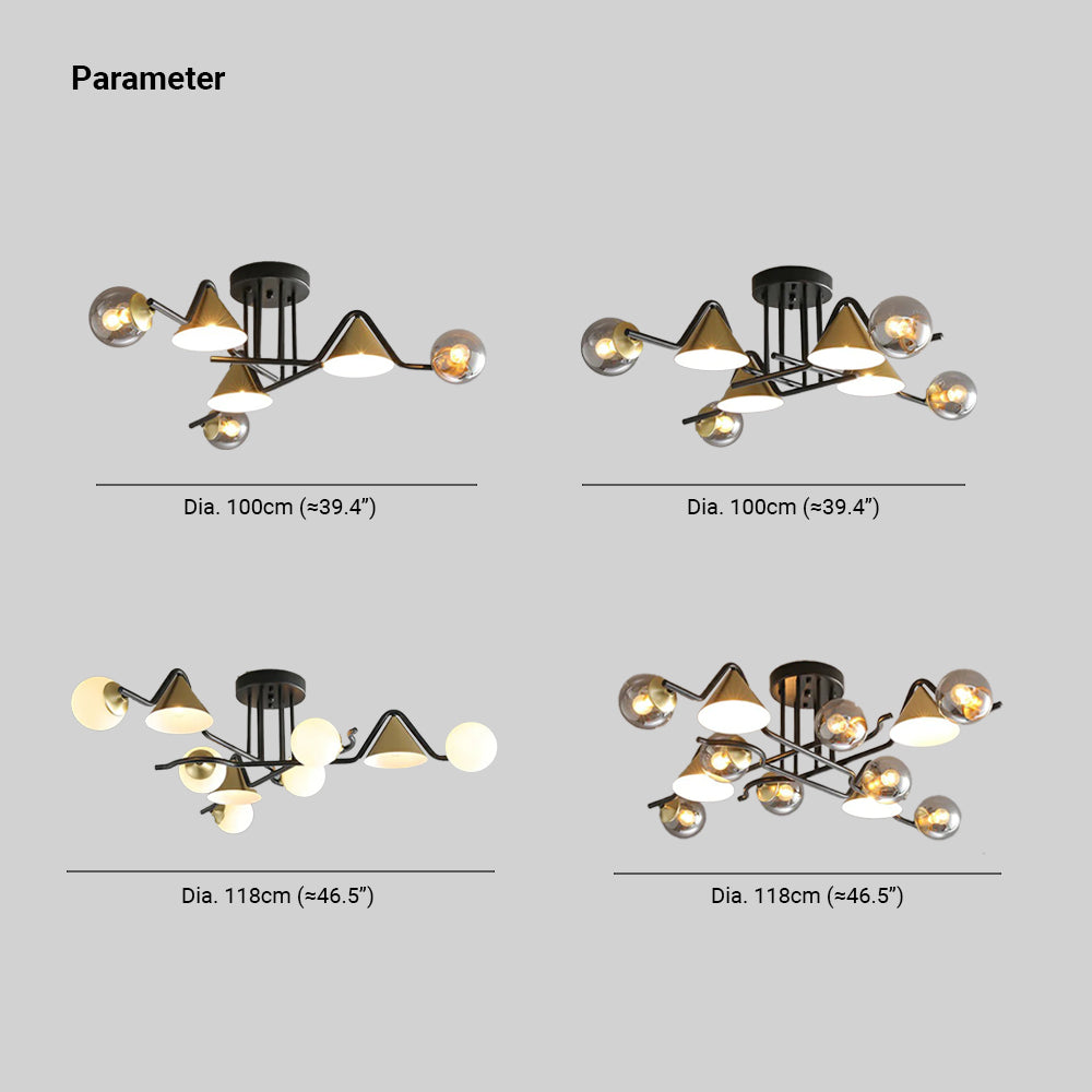 Arisha Design LED Deckenleuchte Schlafzimmer/Wohnzimmer