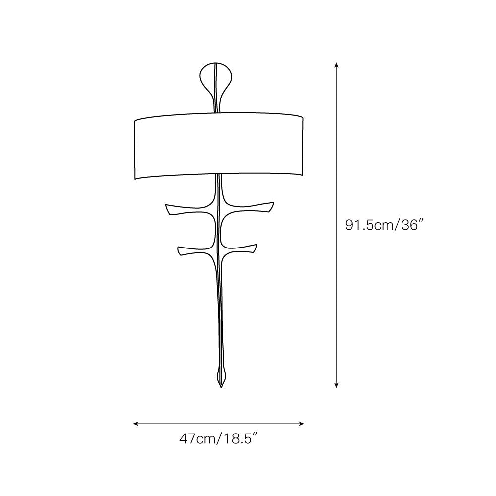 Iliror Elegante Nordische Stoff-Wandleuchte-Letslighting