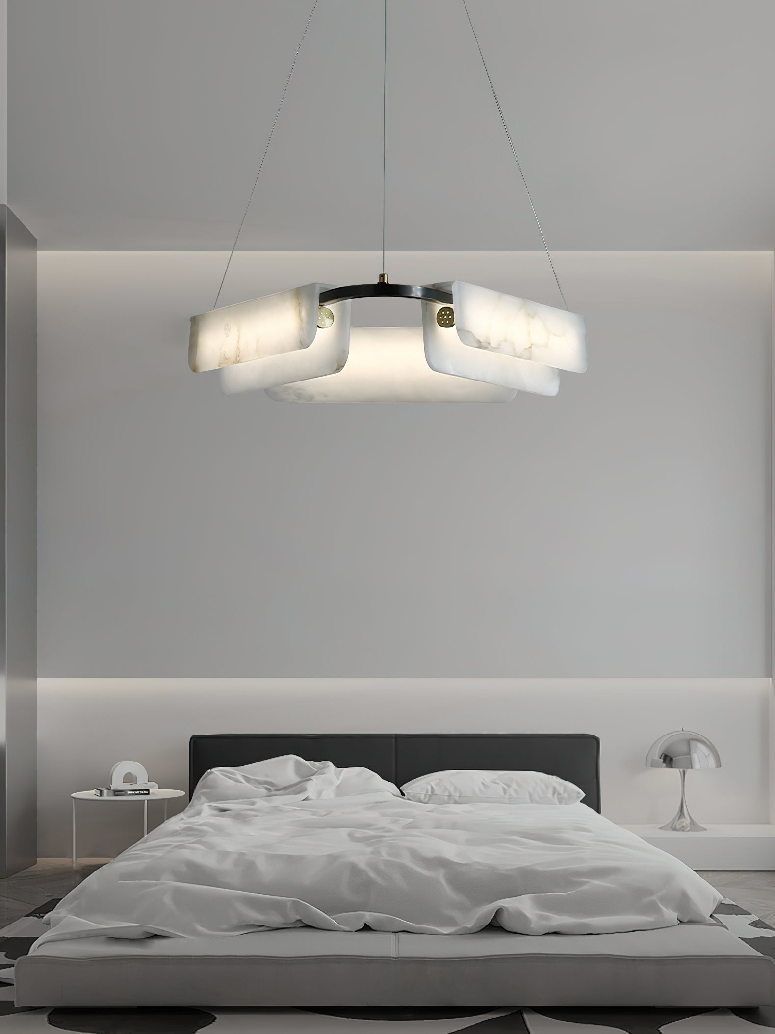 Syphaen Postmodern Luxury Metal Alabaster Chandelier - Letslighting