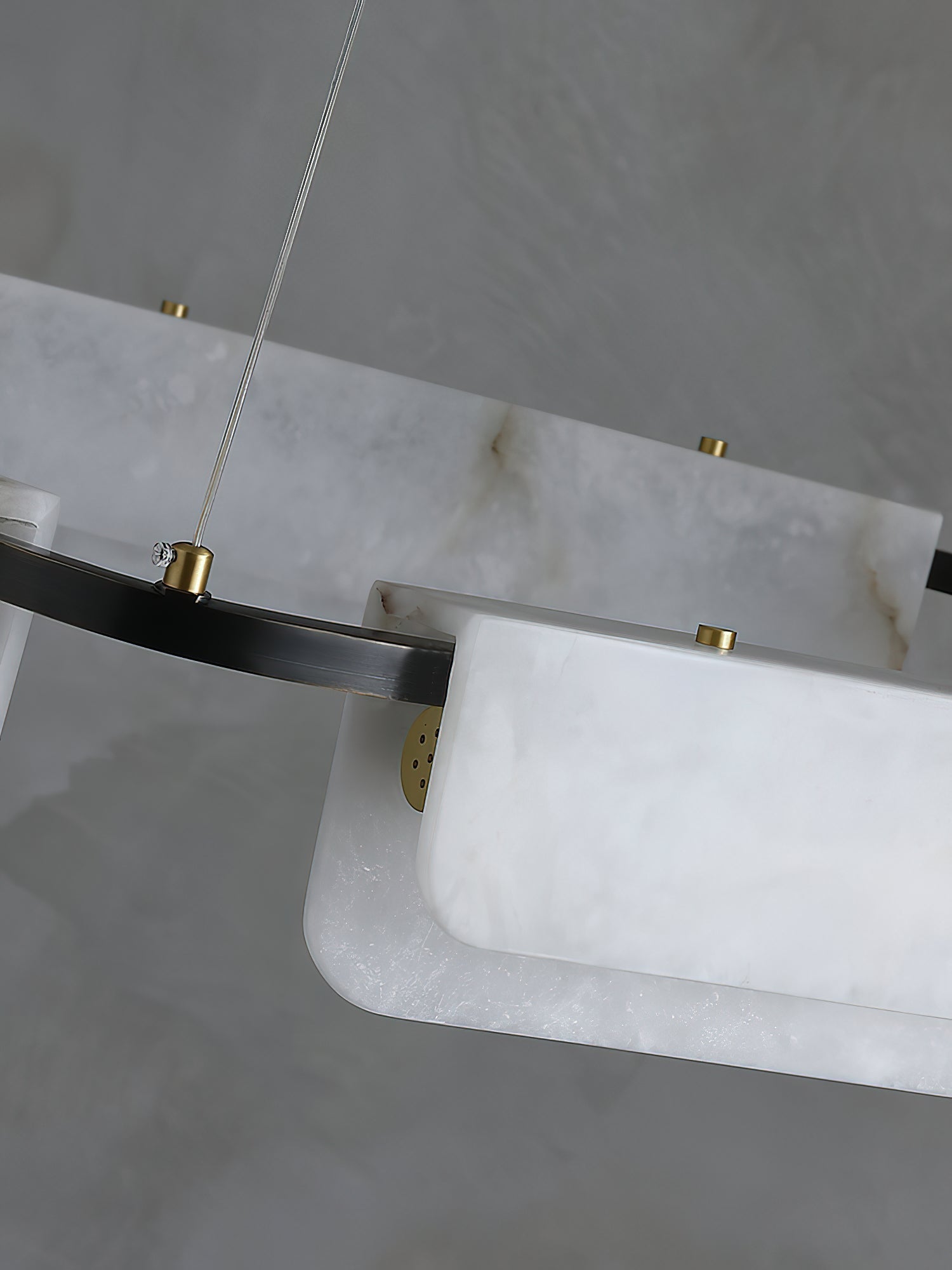 Syphaen Postmodern Luxury Metal Alabaster Chandelier - Letslighting