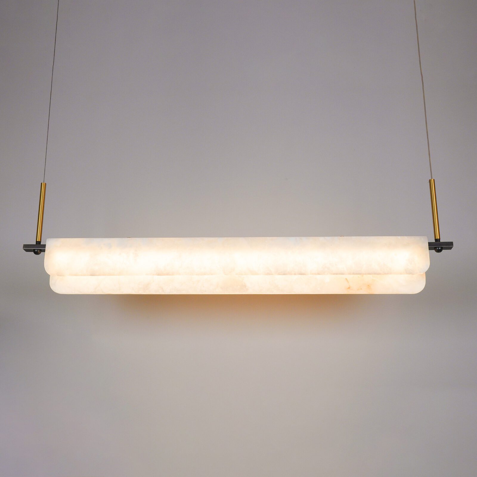 Eshaisra Modern Minimalist Metal Alabaster Pendant Light - Letslighting