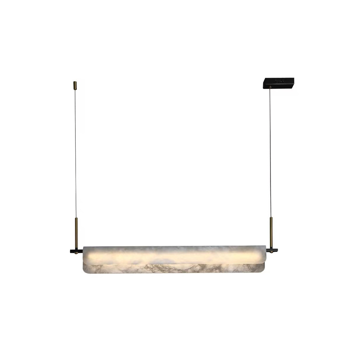 Eshaisra Modern Minimalist Metal Alabaster Pendant Light - Letslighting
