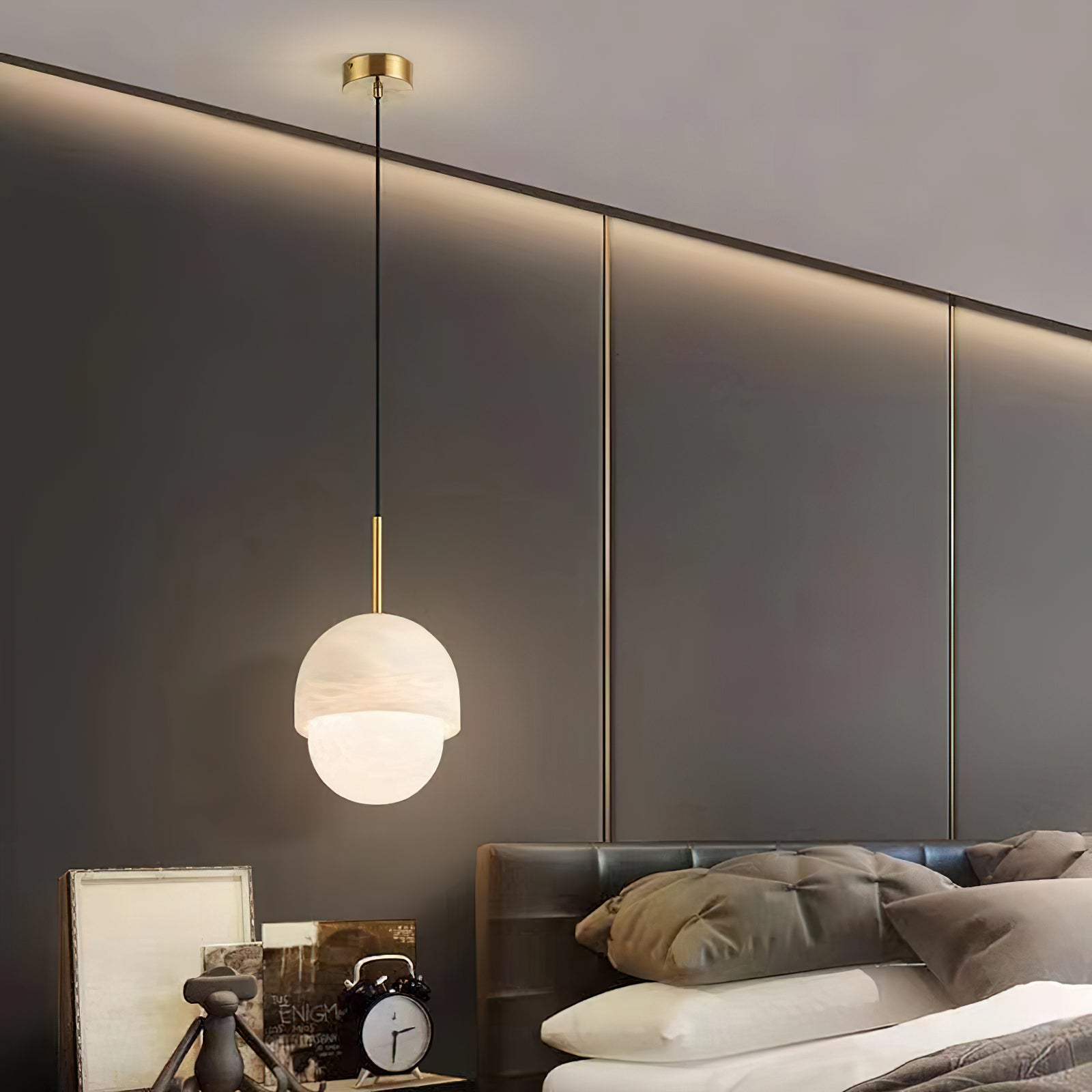 Aurzorus Modern Minimalist Art Alabaster Pendant Light - Letslighting