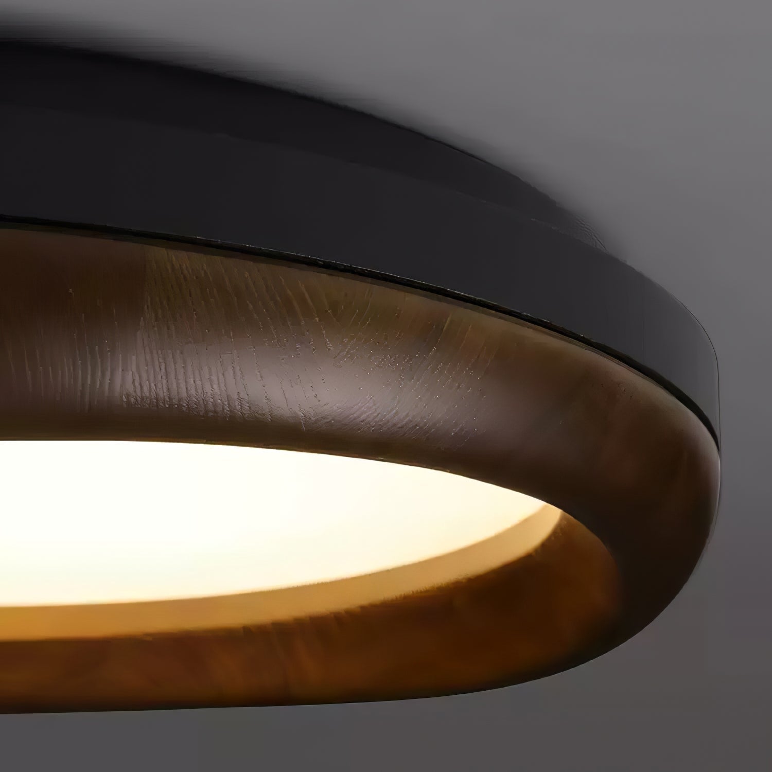 Eurtheara Deckenleuchte aus organischem Holz und Glas-Letslighting