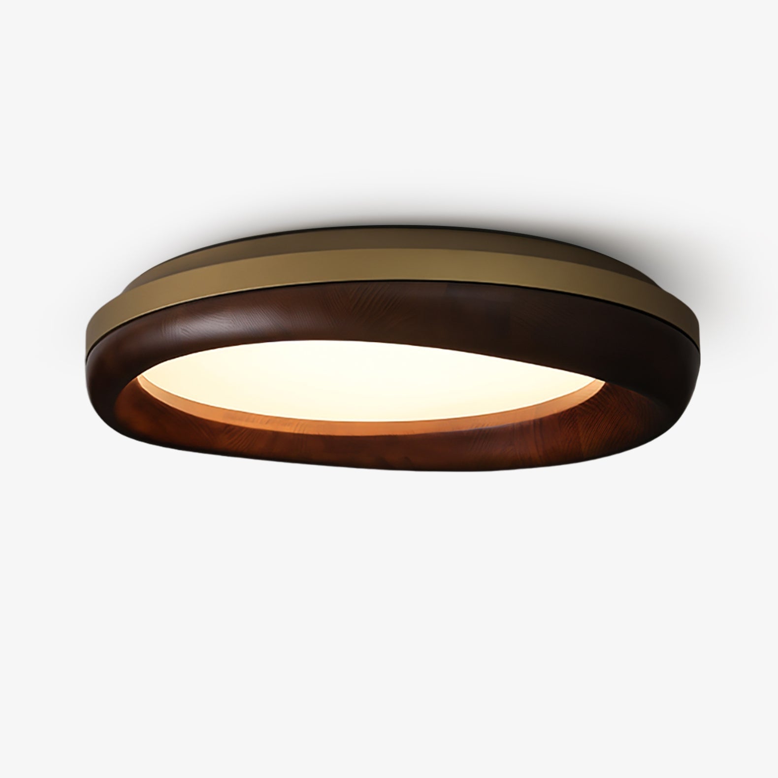 Eurtheara Deckenleuchte aus organischem Holz und Glas-Letslighting