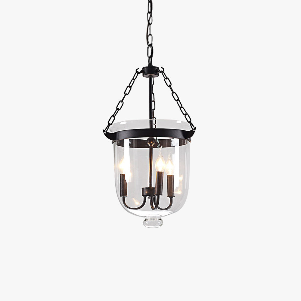 Silva Industriell Kreativ LED Pendelleuchte Metall Glas Wohnzimmer