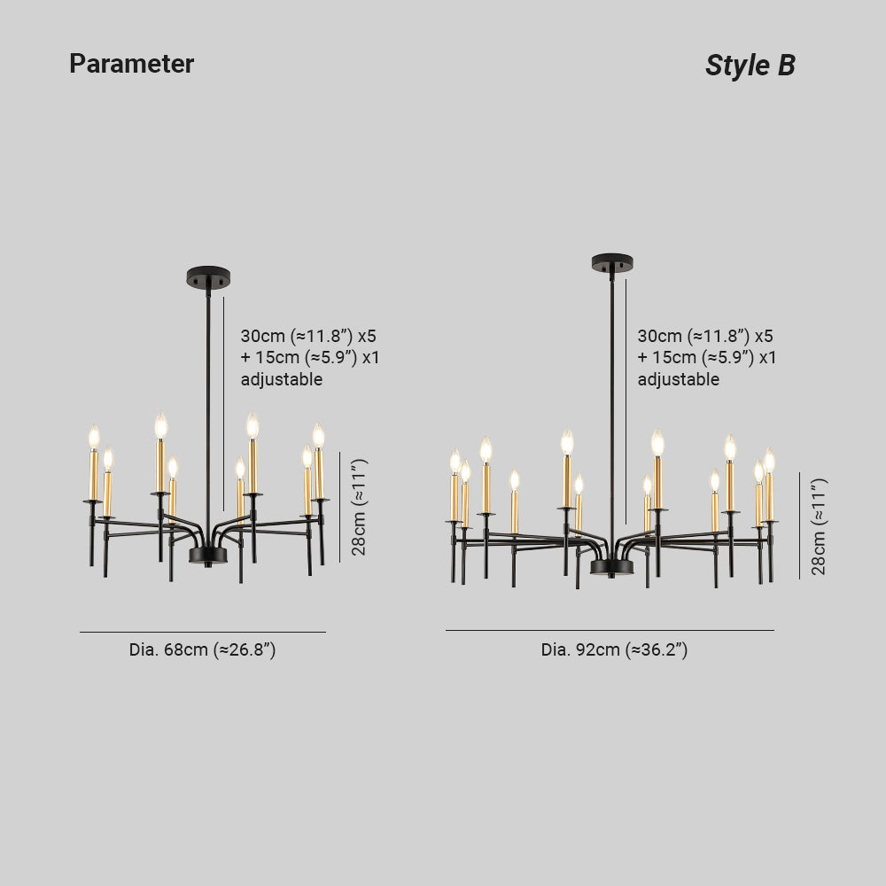 Silva Retro Industriell Pendelleuchte Metall Wohnzimmer Schlafzimmer