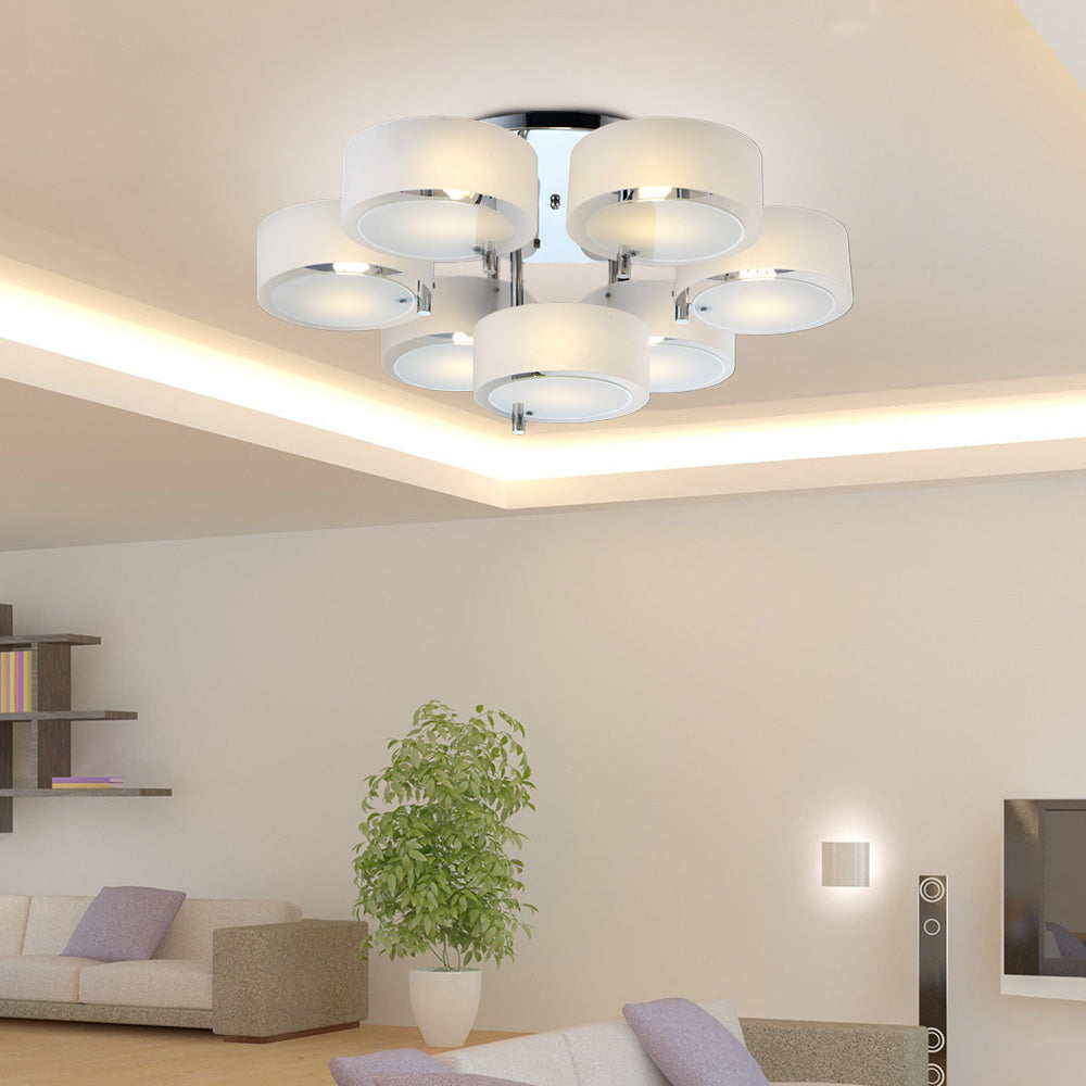 Arisha Modern Glas Acryl Deckenleuchte Schlafzimmer Flur