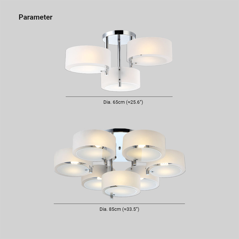 Arisha Modern Glas Acryl Deckenleuchte Schlafzimmer Flur