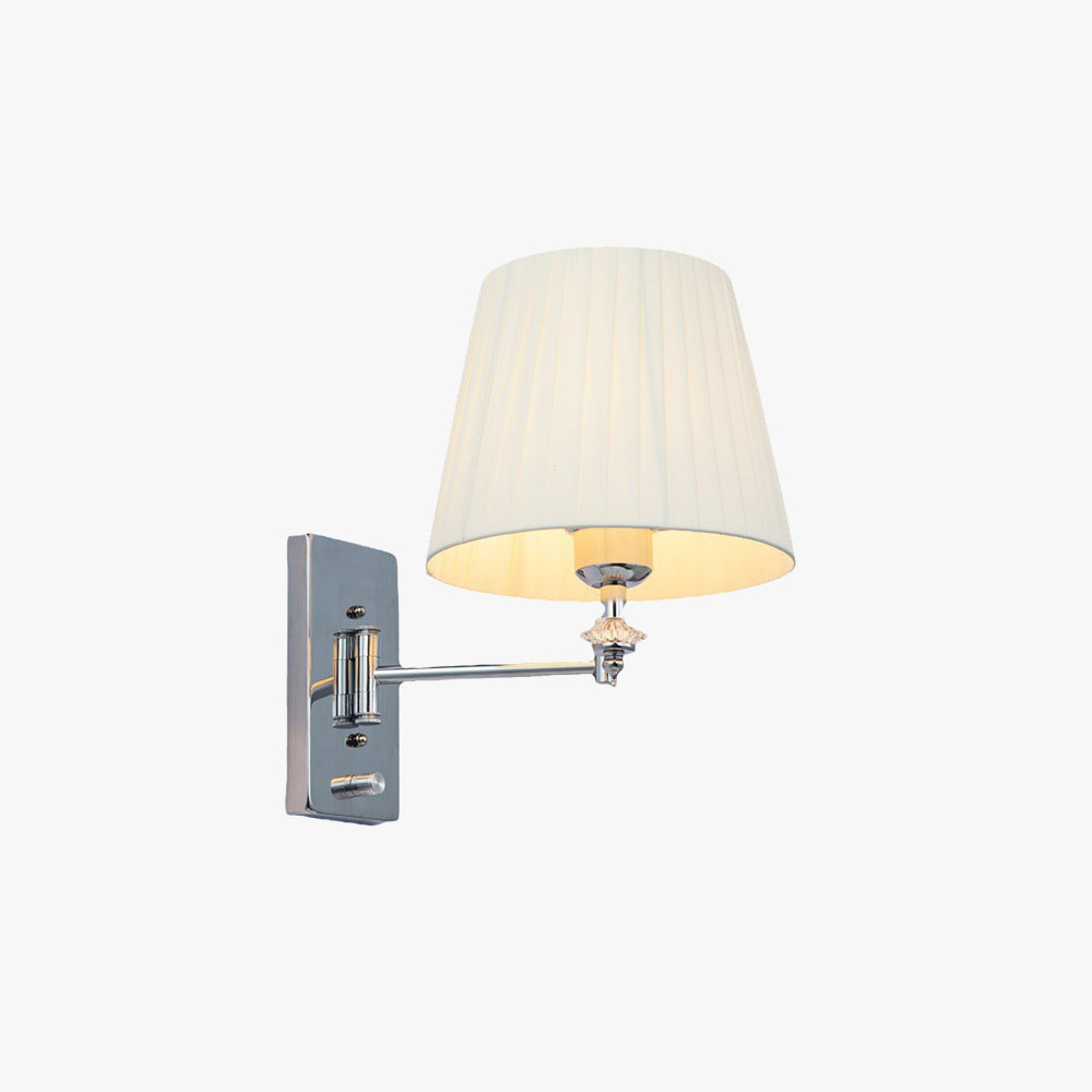 Ritta Moderne LED Innenbereich Wandleuchte Metall Textil Arbeitszimmer
