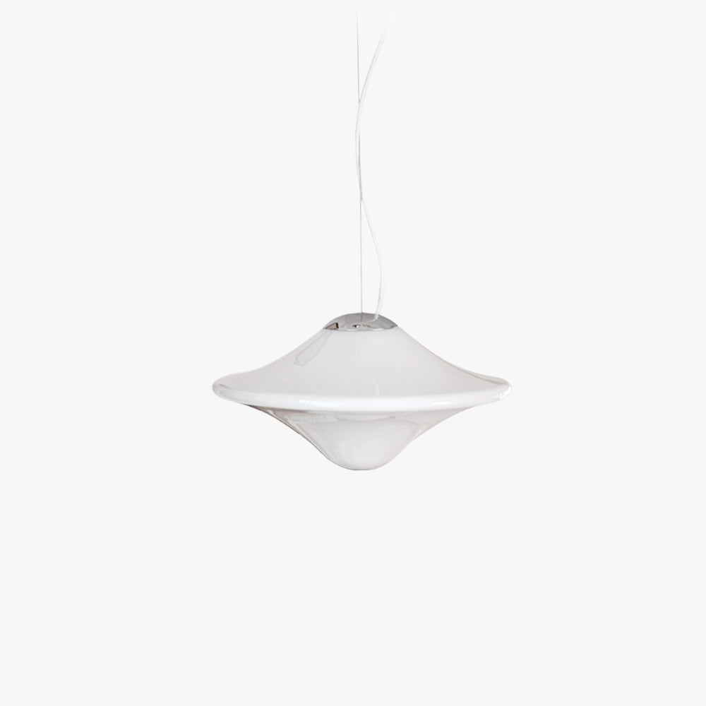 Valentina Modern UFO Metall Glas LED Pendelleuchte Studie Schlafzimmer