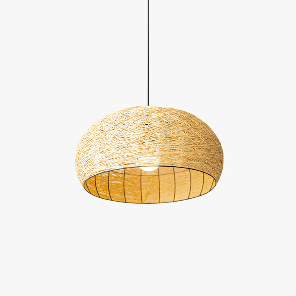 Ritta Design Nest Metall Rattan LED Pendelleuchte Esszimmer Schlafzimmer-Letslighting