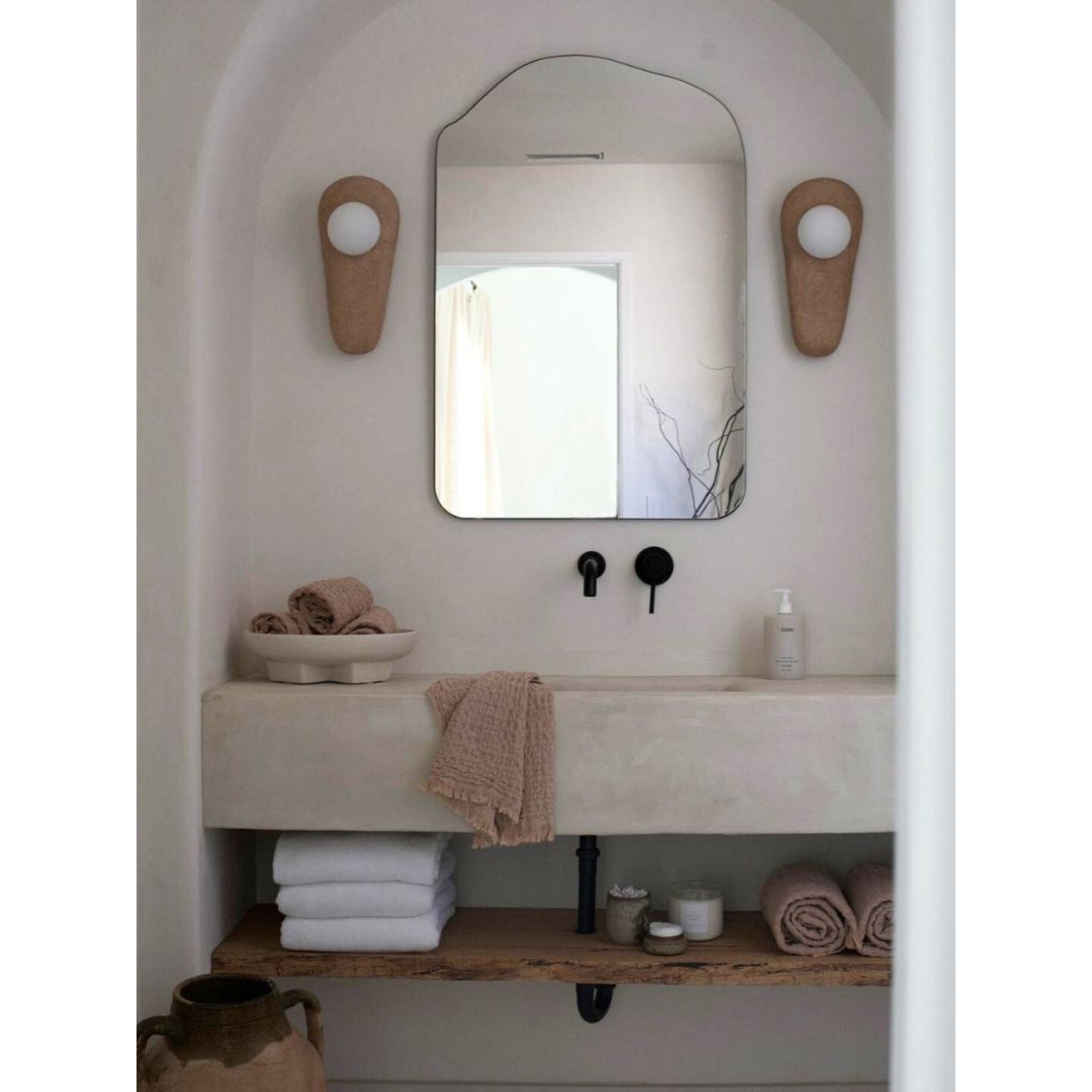 Cashae Harz Glas Wandleuchte-Letslighting