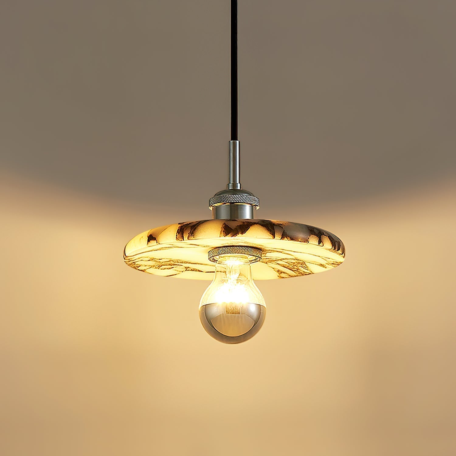 Ovelion Premium Nordic Art Marble Metal Pendant Lamp - Letslighting