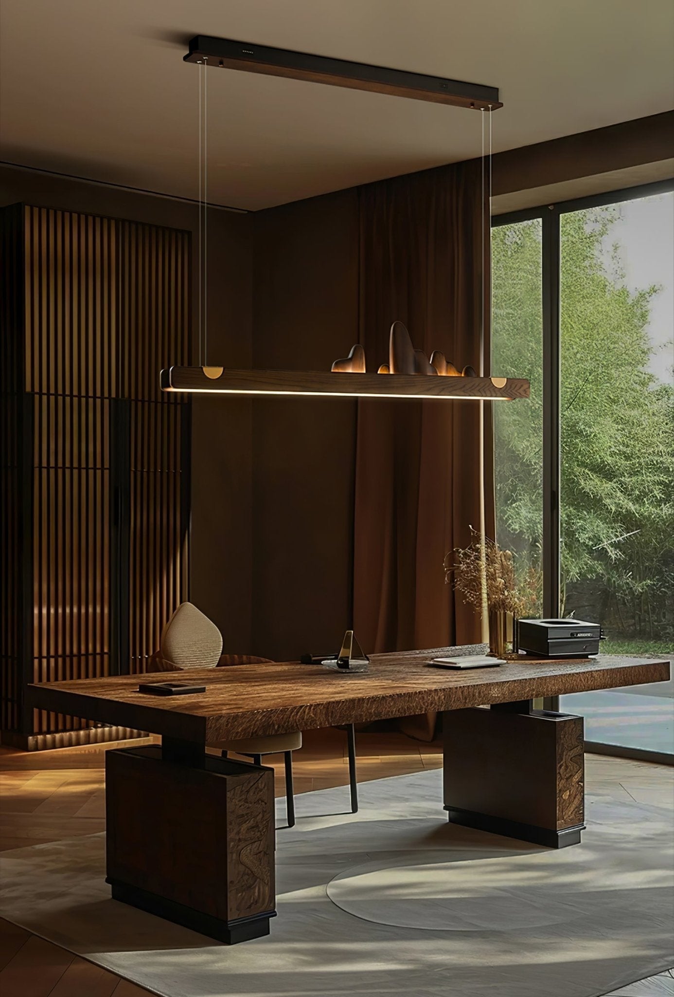Daniel Moderne Pendelleuchte aus Holz-Letslighting