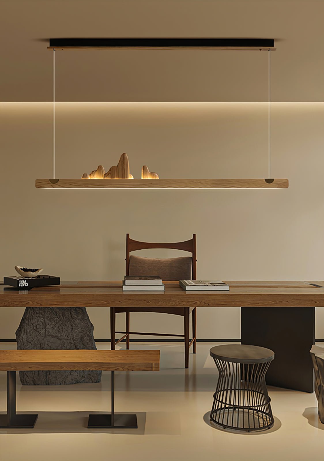 Daniel Moderne Pendelleuchte aus Holz-Letslighting