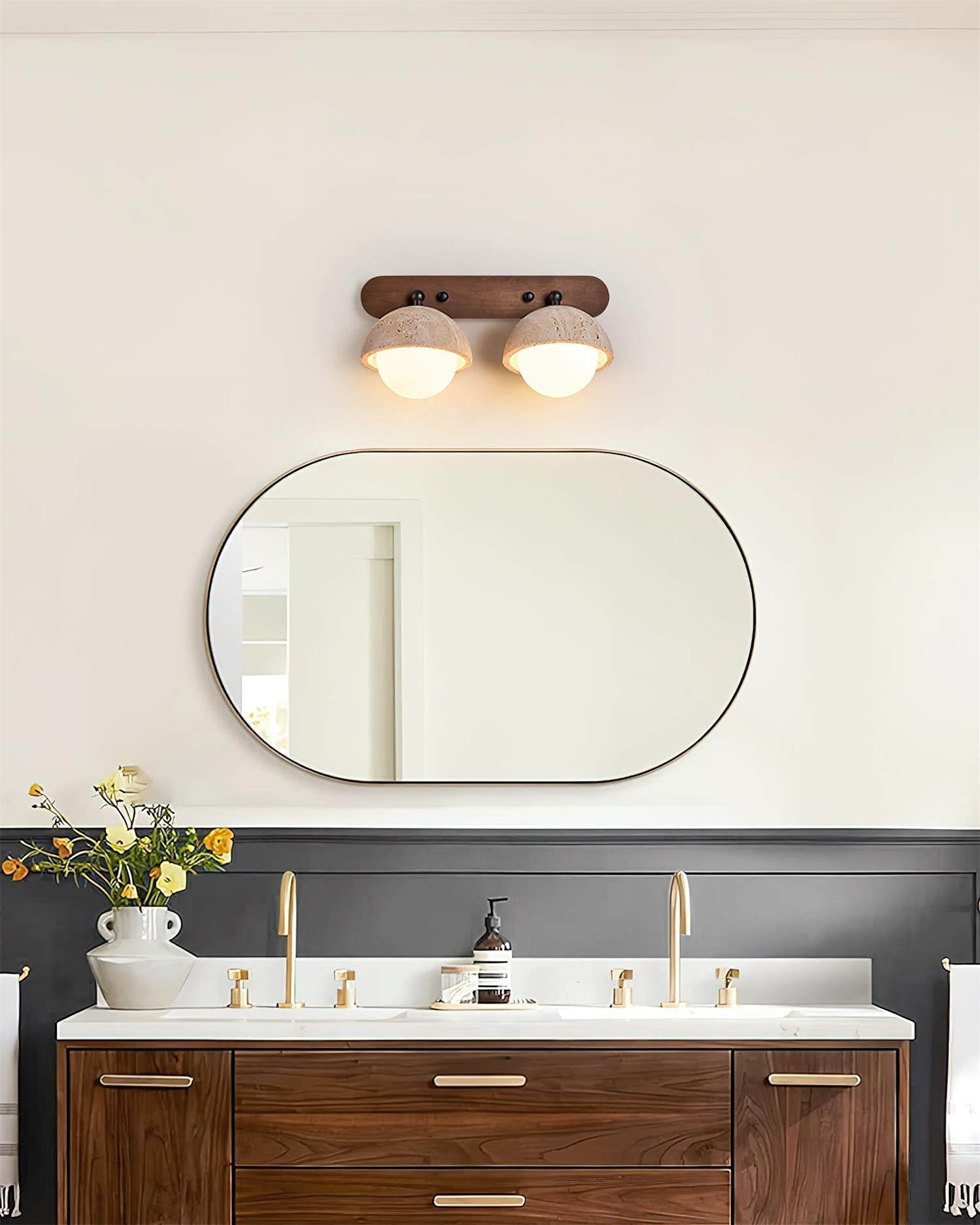 Gavilo Travertine Double Wall Lamp - Letslighting