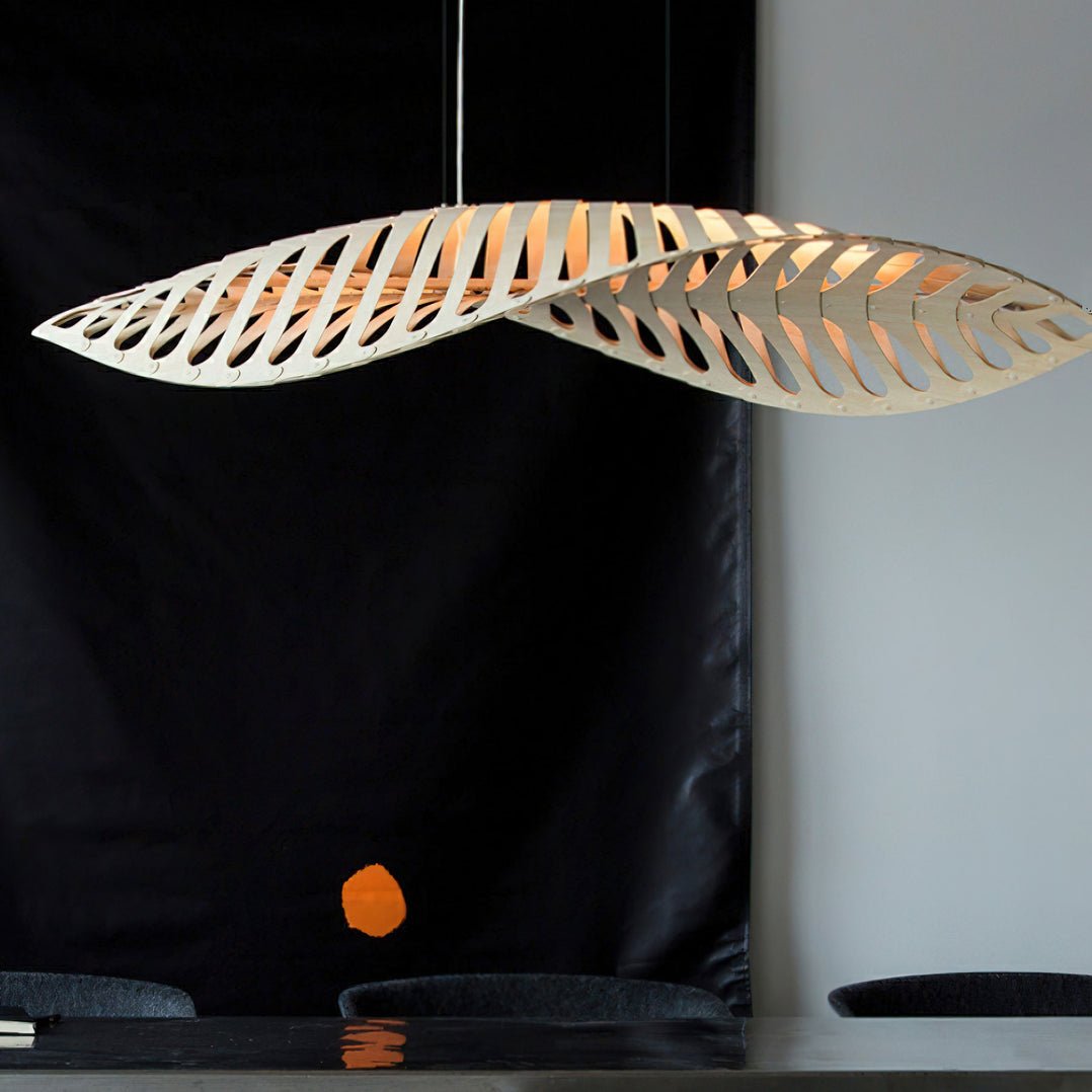 Veliren Blatt Holz Pendelleuchte-Letslighting