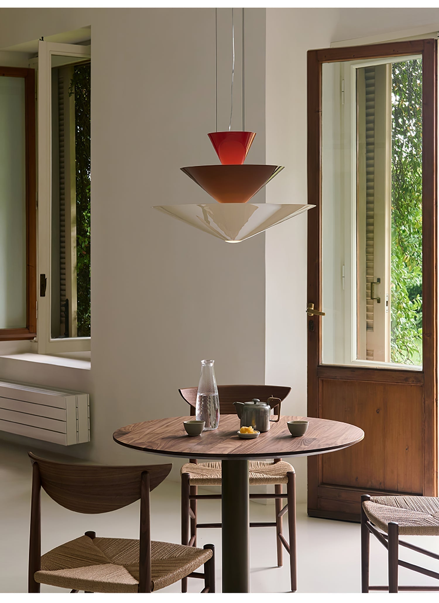 Pyramia Gestufte Pendelleuchte mit Farbblock-Letslighting