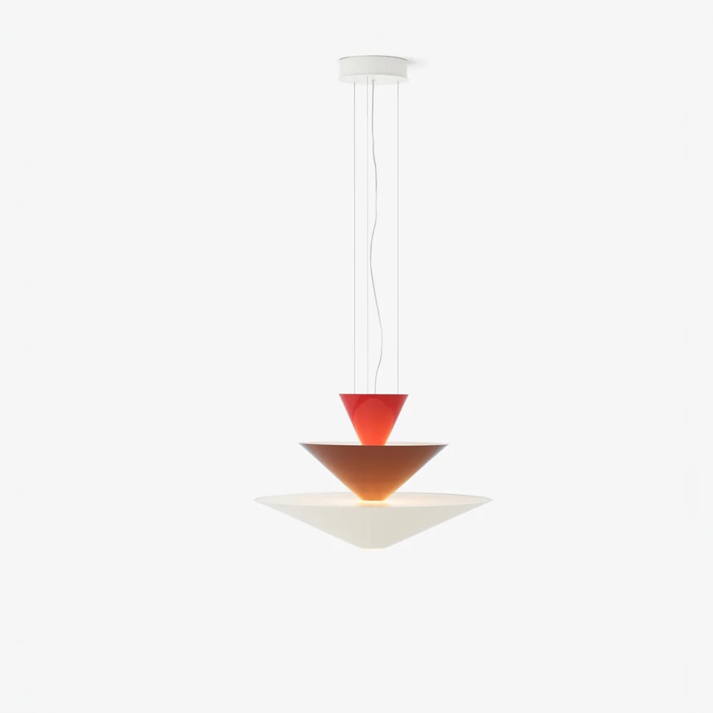 Pyramia Gestufte Pendelleuchte mit Farbblock-Letslighting