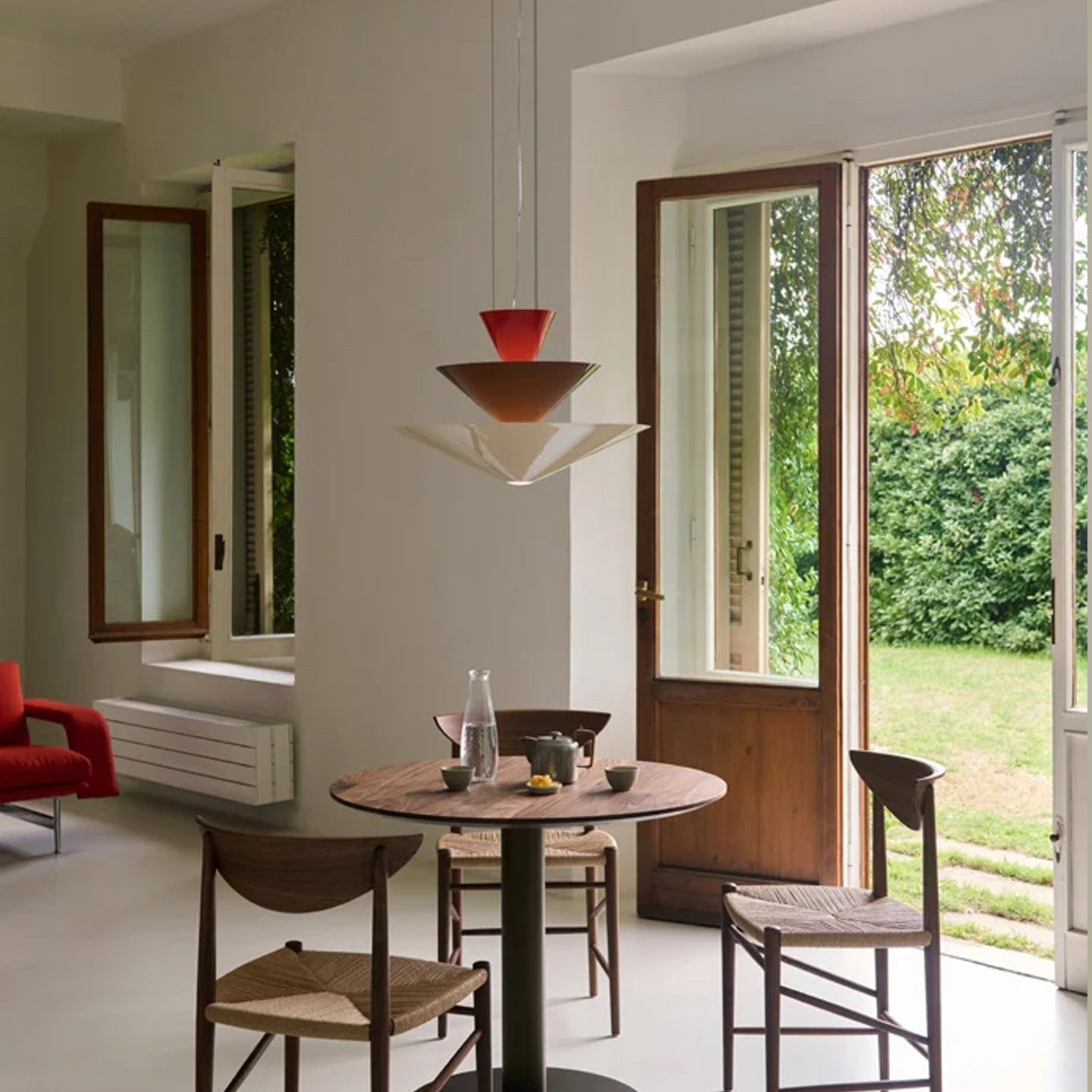 Pyramia Gestufte Pendelleuchte mit Farbblock-Letslighting