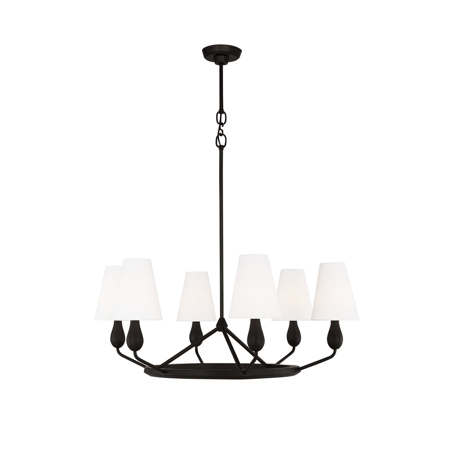 Avlaeir Vintage Industrieller Messing-Kronleuchter mit Stoff-Letslighting