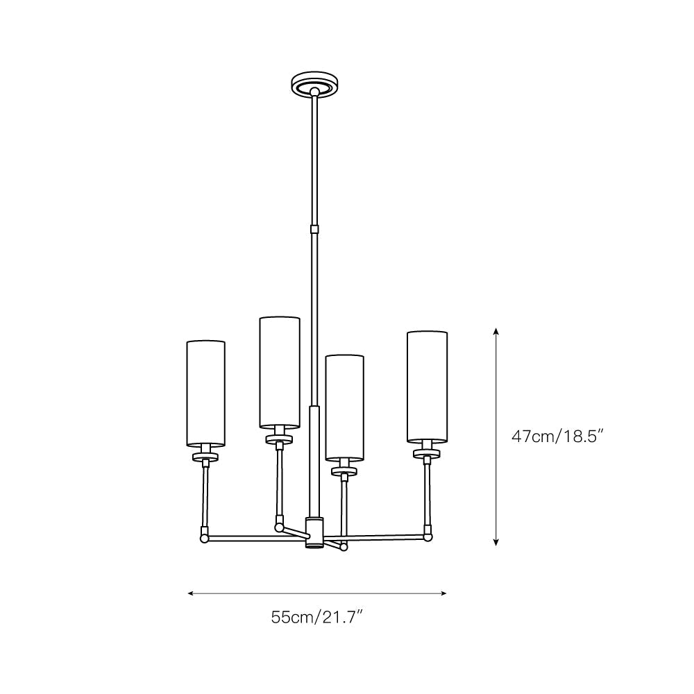 Eraeiel Postmoderner Luxus Messing-Stoff-Kronleuchter-Letslighting