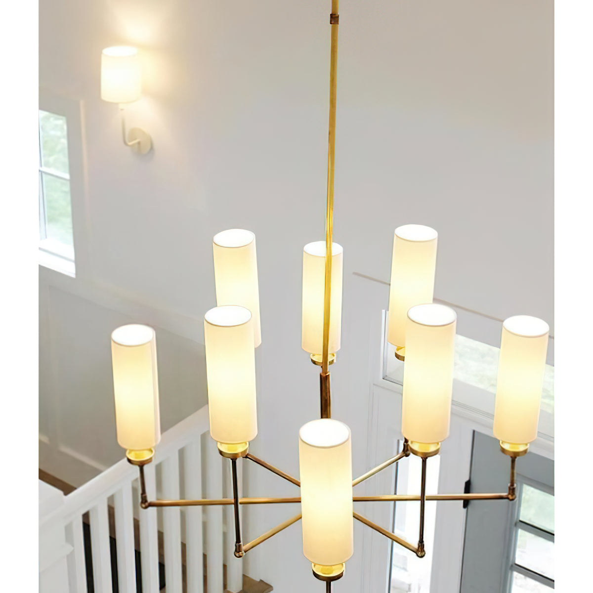 Eraeiel Postmoderner Luxus Messing-Stoff-Kronleuchter-Letslighting
