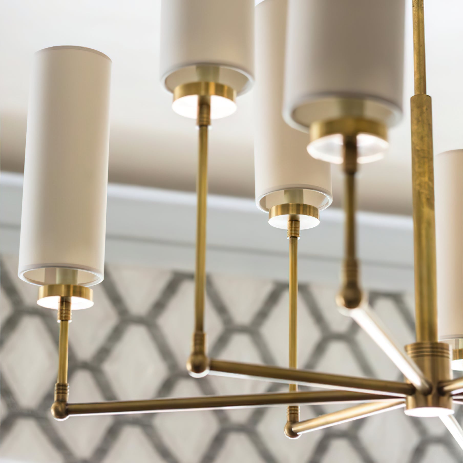 Eraeiel Postmoderner Luxus Messing-Stoff-Kronleuchter-Letslighting